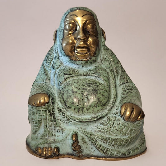 Lucky Brass Buddha 5.5"