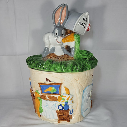 1996 Warner Bros Bugs Bunny "Hole Sweet Hole" Cookie Jar