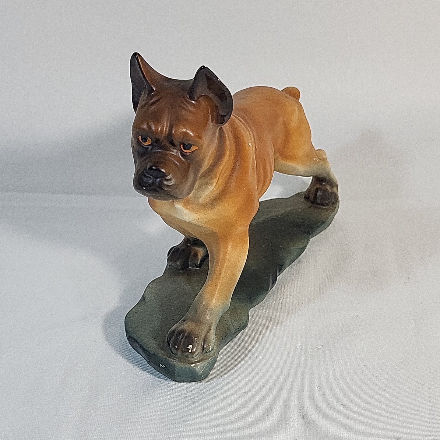 Wales Pottery Ceramic Boxer Dog Made in Japan 1960's