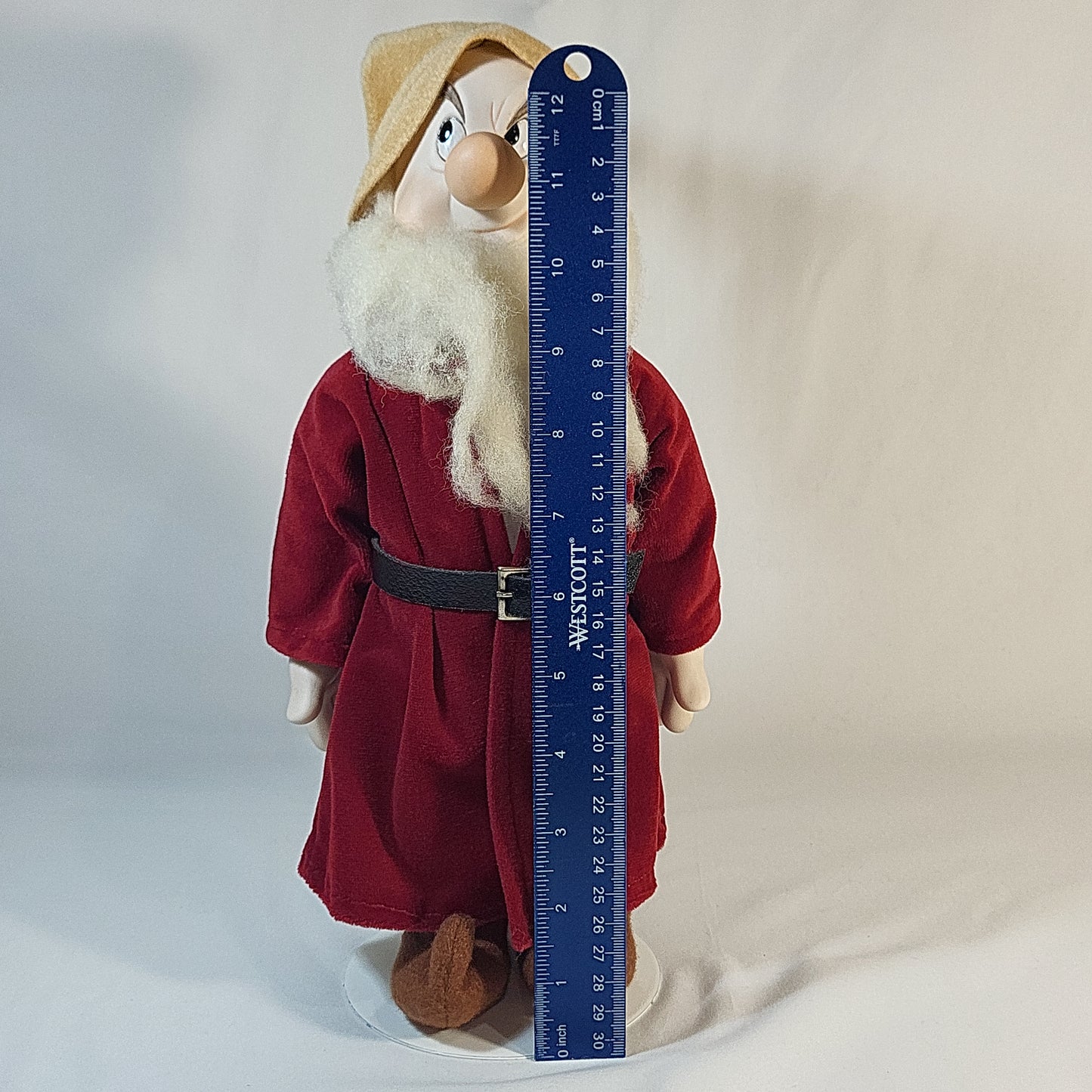 Walt Disney Snow White and the Seven Dwarfs Grumpy Doll by Jerri McCloud 1983 with stand