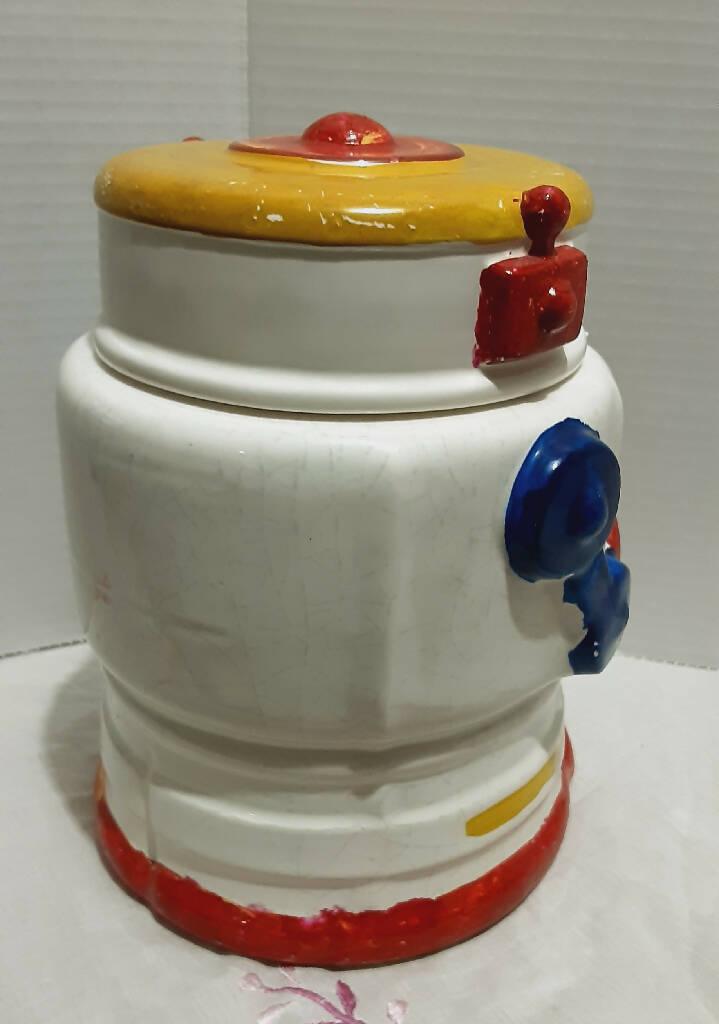 Vintage Ceramic Robot Cookie Jar Taylor NG