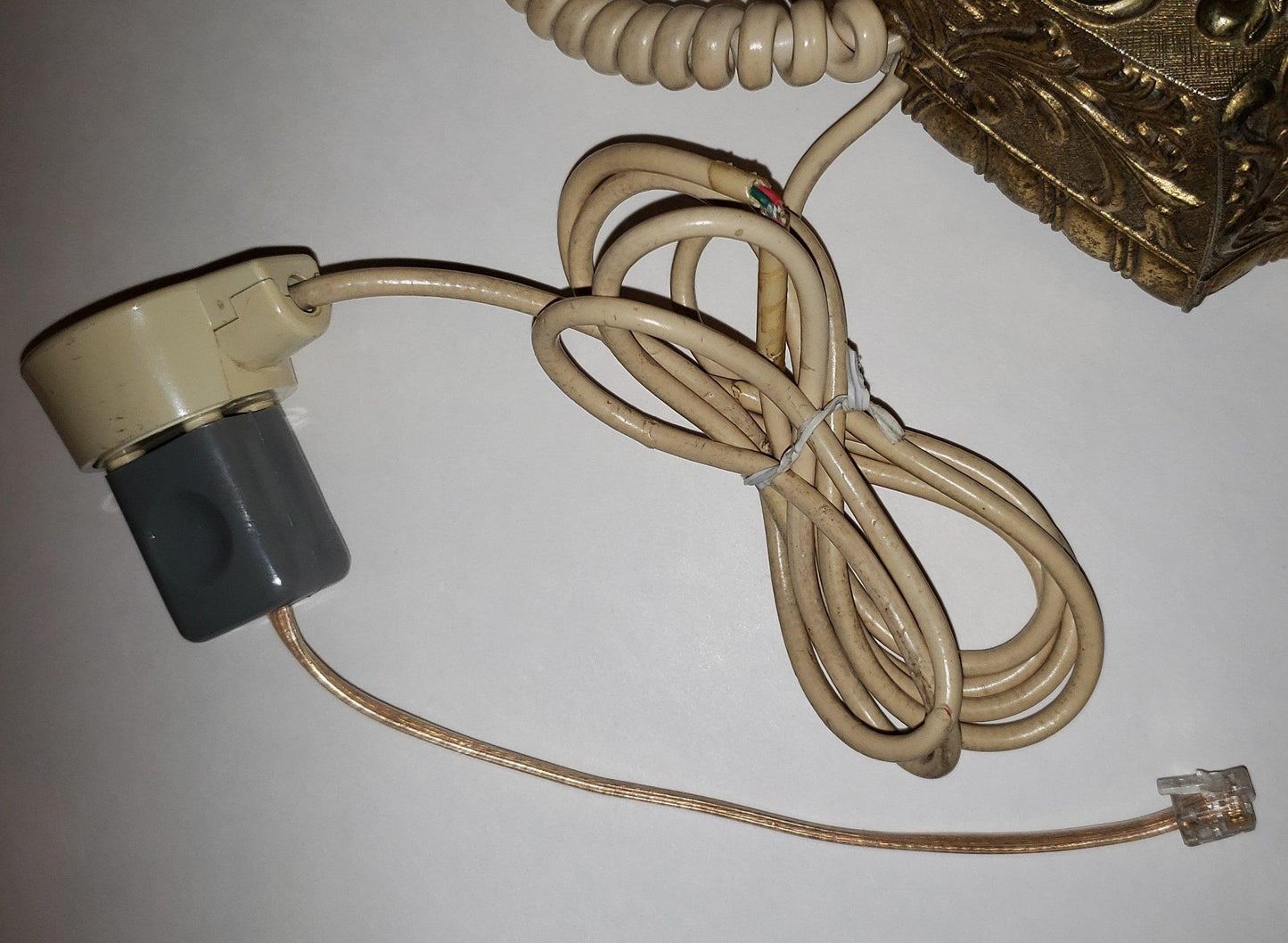 Vintage Brass Telephone 581A US Telephone Co. - trèsBin