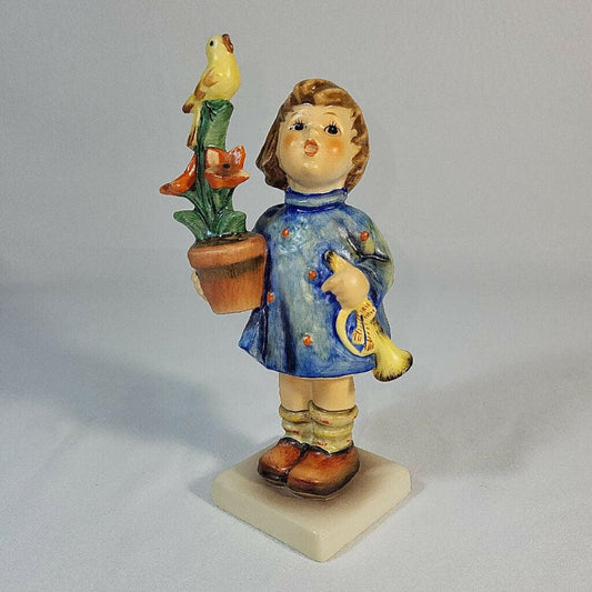 Goebel Hummel "Congratulations" Little Girl with Plant #17 - trèsBin