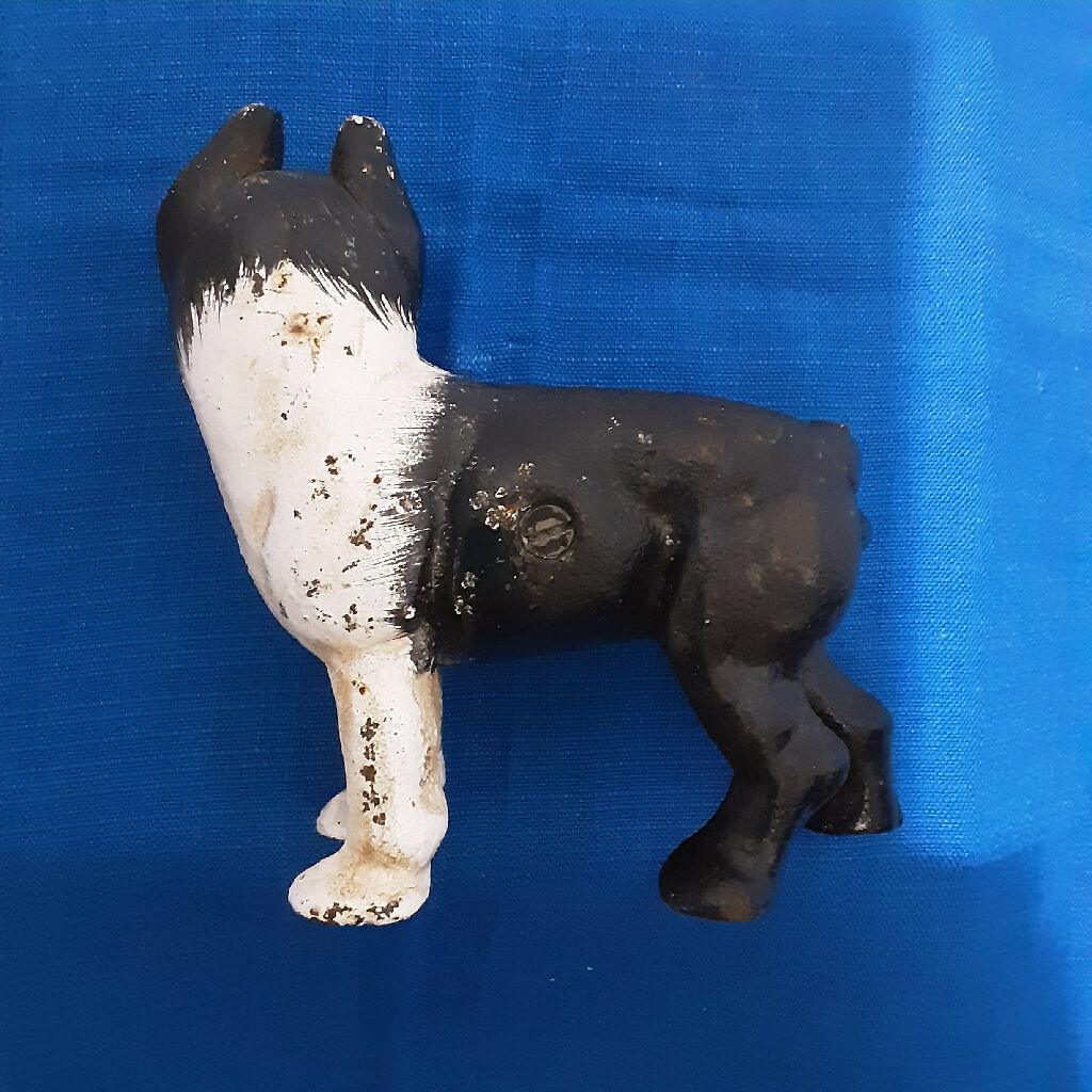 Cast Iron Boston Terrier Bank - trèsBin