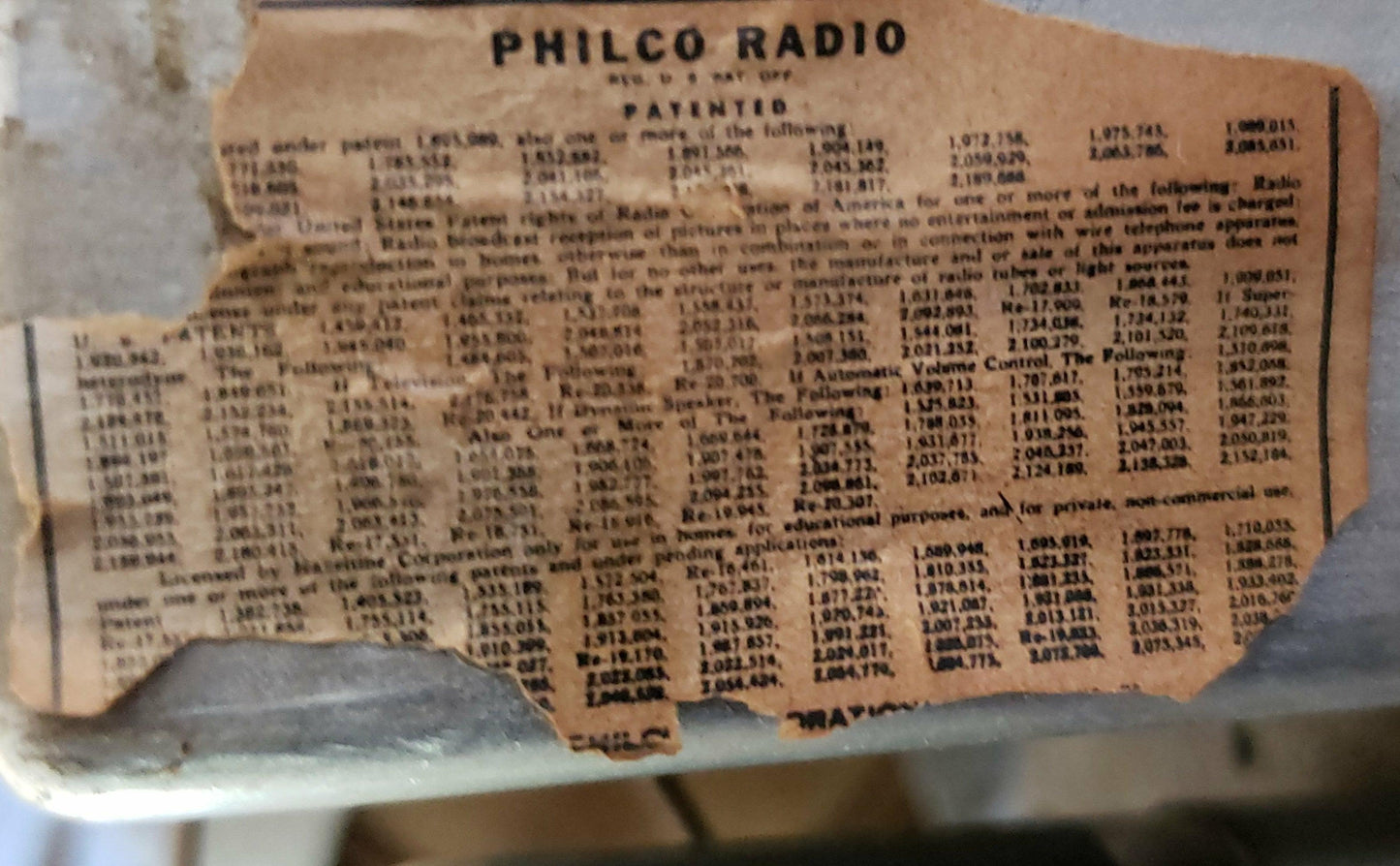 Antique Radio 1942 Philco Transitone Model 42-PT2 - trèsBin