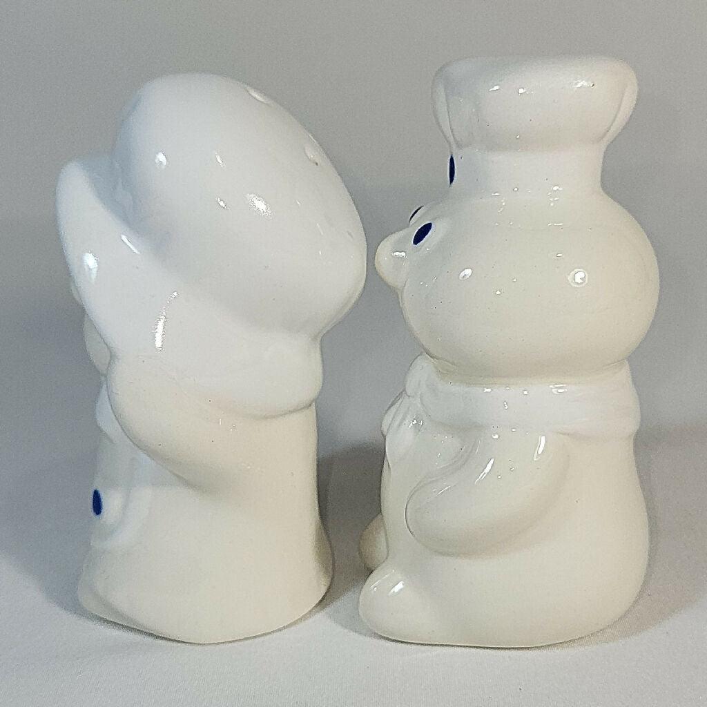 Pillsbury Dough Boy and Girl Salt & Pepper Shakers 1988 - trèsBin