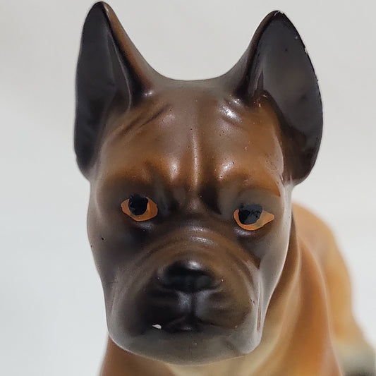Wales Pottery Ceramic Boxer Dog Made in Japan 1960's
