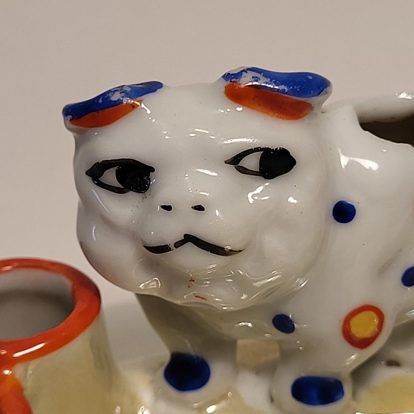 Spotted Dog Ceramic Ashtray Made in Japan - trèsBin