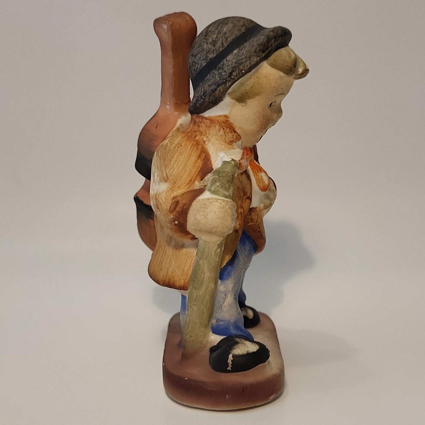 The Fiddler / Little Cellist Figurine Napco Ceramic Japan (Mislabeled) - trèsBin