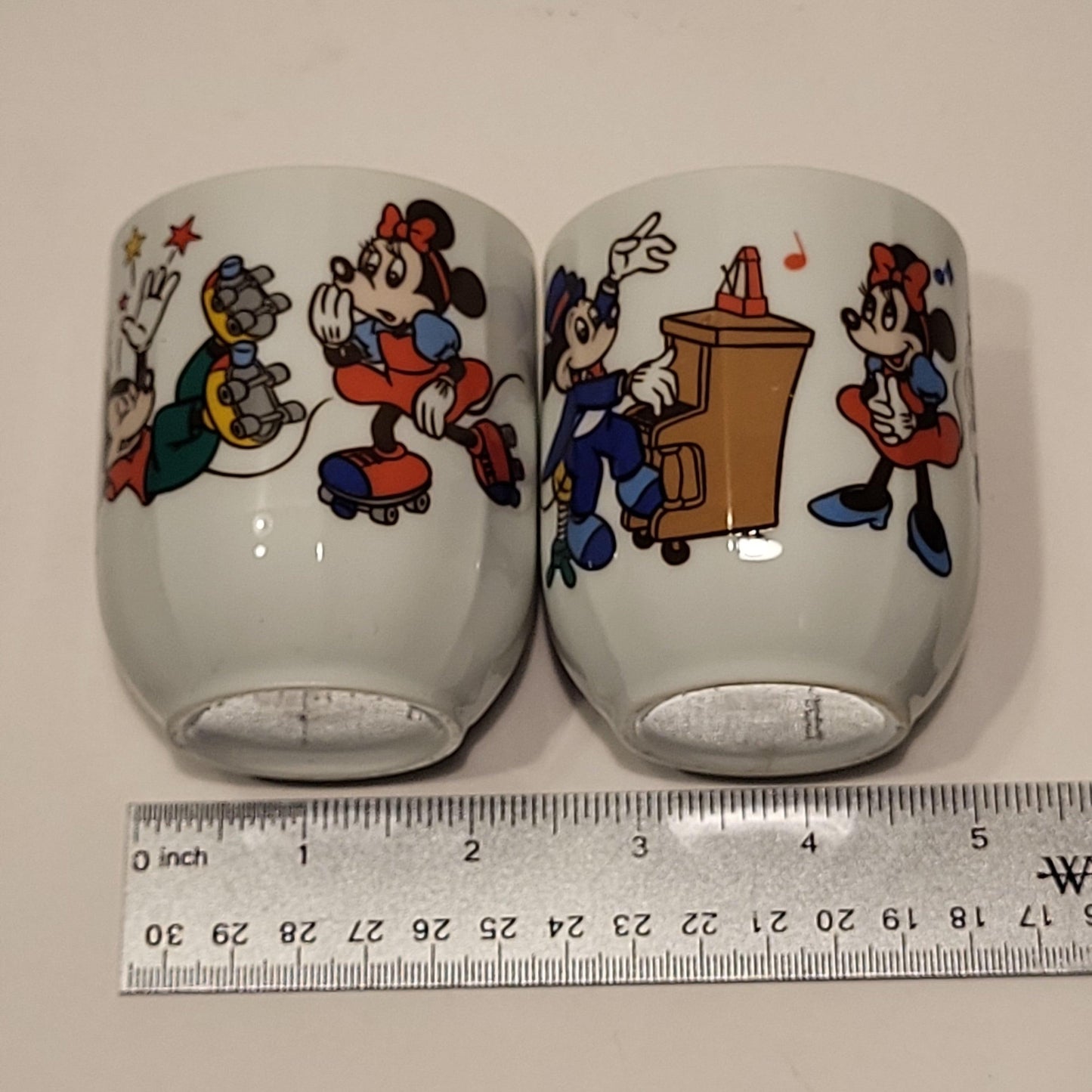 Mickey Mouse Donald Duck Sango China Cups from Japan - 1pair - trèsBin