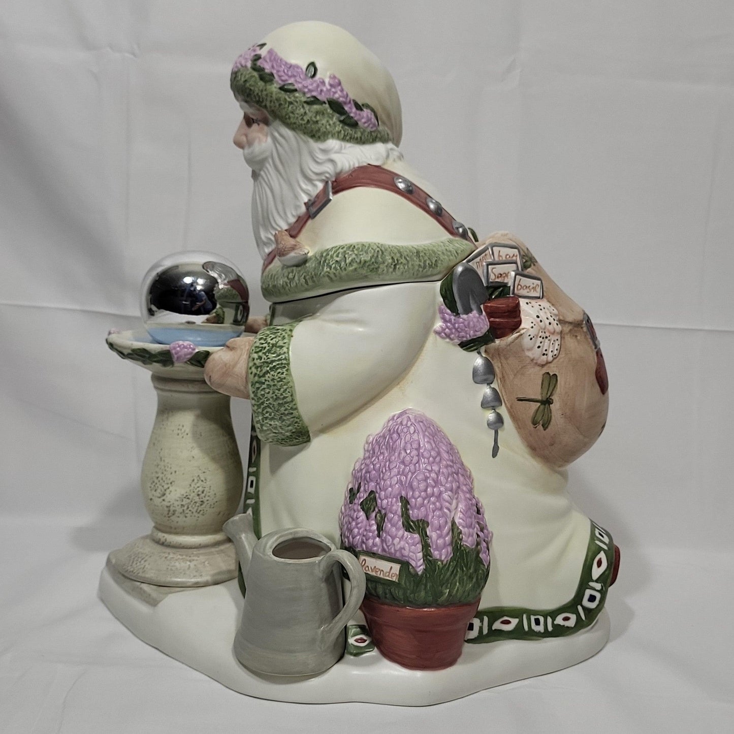 Portfolio by Pfaltzgraff Naturewood Holiday Accents Santa Cookie Jar - trèsBin