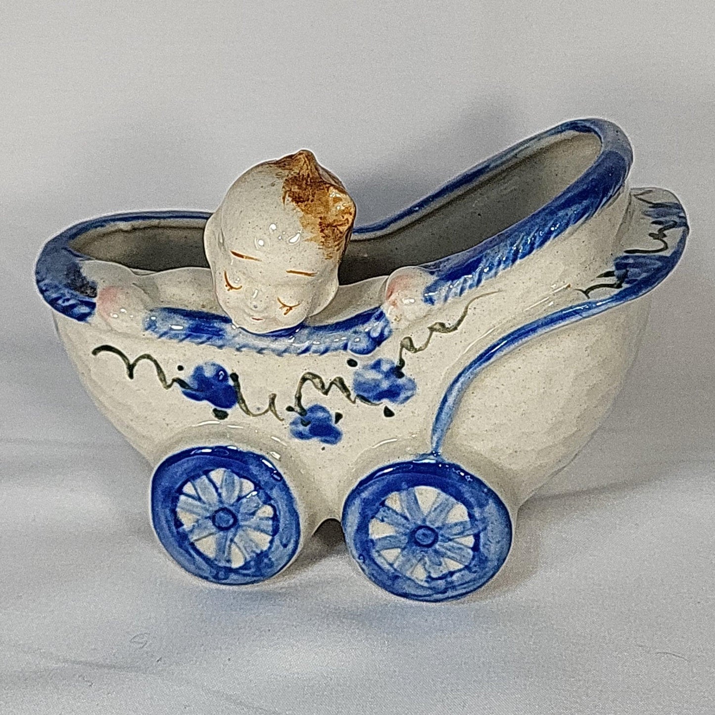 Baby Buggy Planter made in Occupied Japan - trèsBin