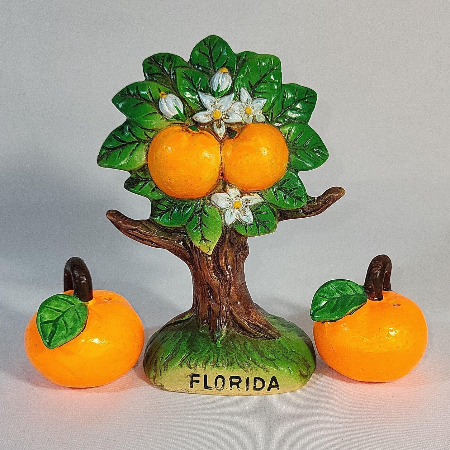 Florida Orange Tree Salt & Pepper Shakers - trèsBin