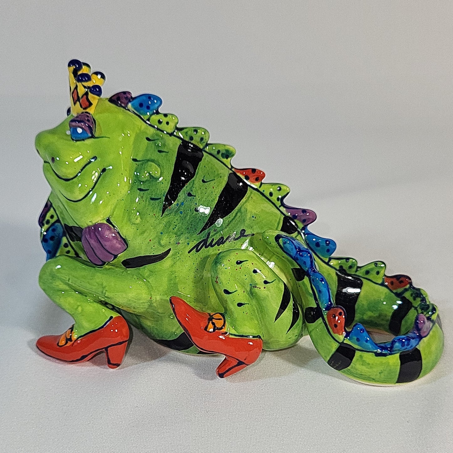 Lizzy The Wonderful Lizard of Oz Salt & Pepper Shakers By Diane Kwiecien 2002