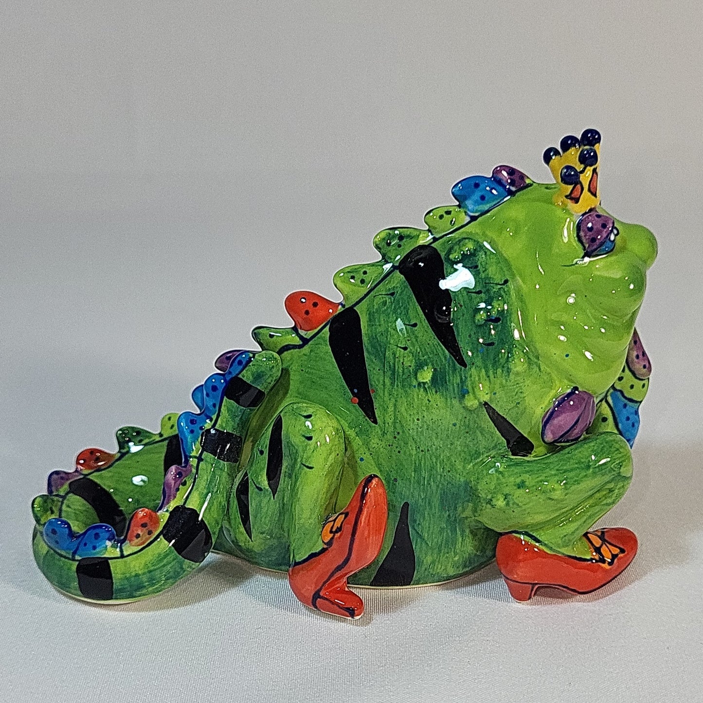 Lizzy The Wonderful Lizard of Oz Salt & Pepper Shakers By Diane Kwiecien 2002