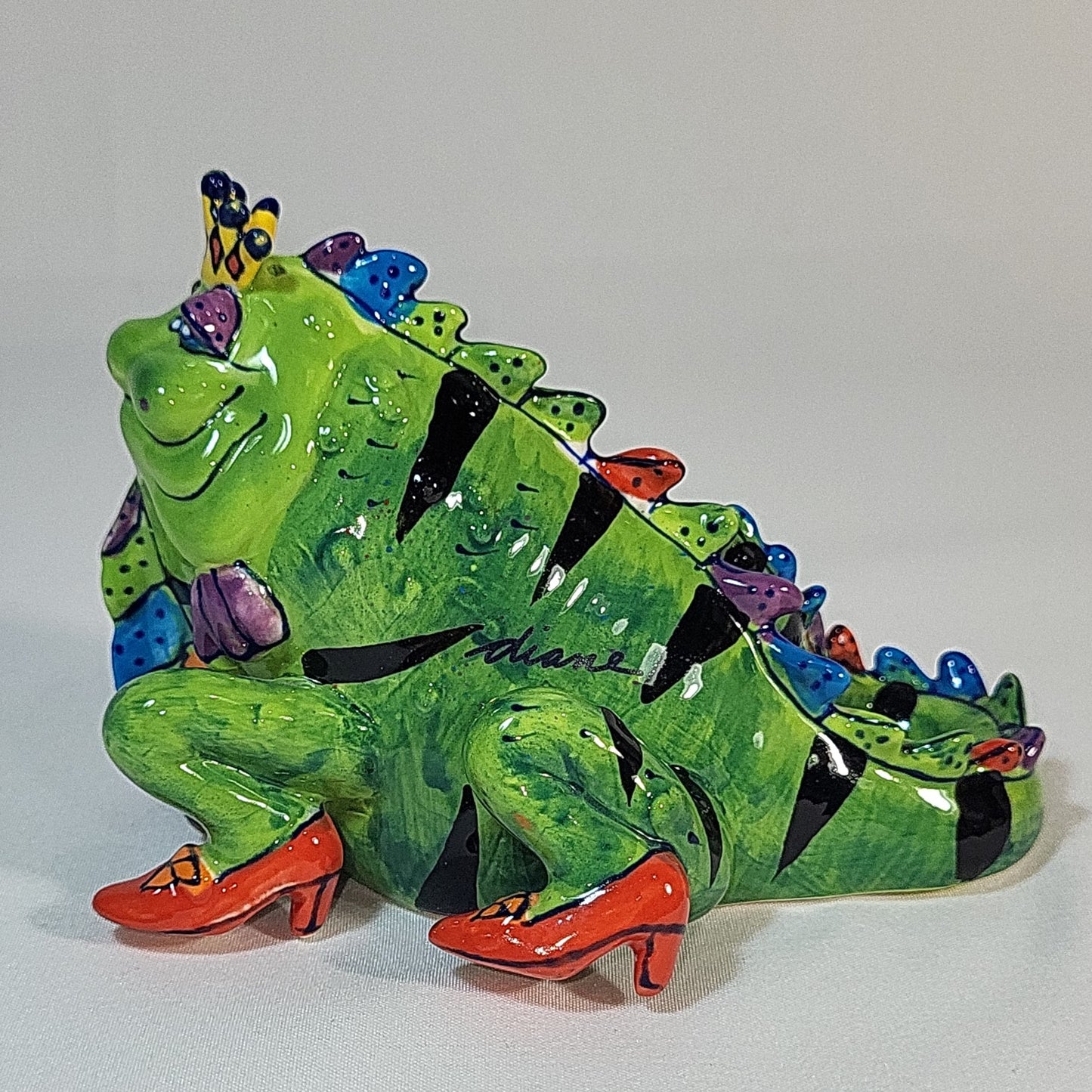 Lizzy The Wonderful Lizard of Oz Salt & Pepper Shakers By Diane Kwiecien 2002