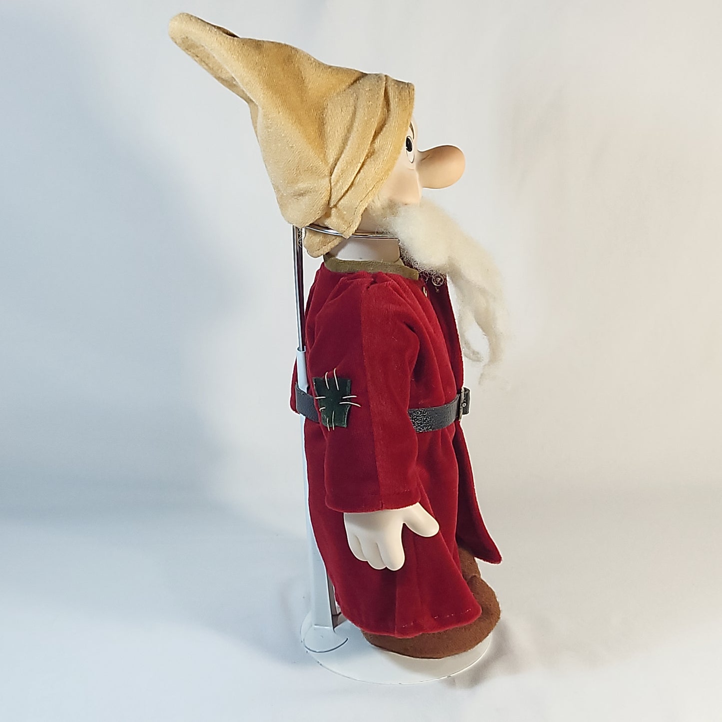Walt Disney Snow White and the Seven Dwarfs Grumpy Doll by Jerri McCloud 1983 with stand