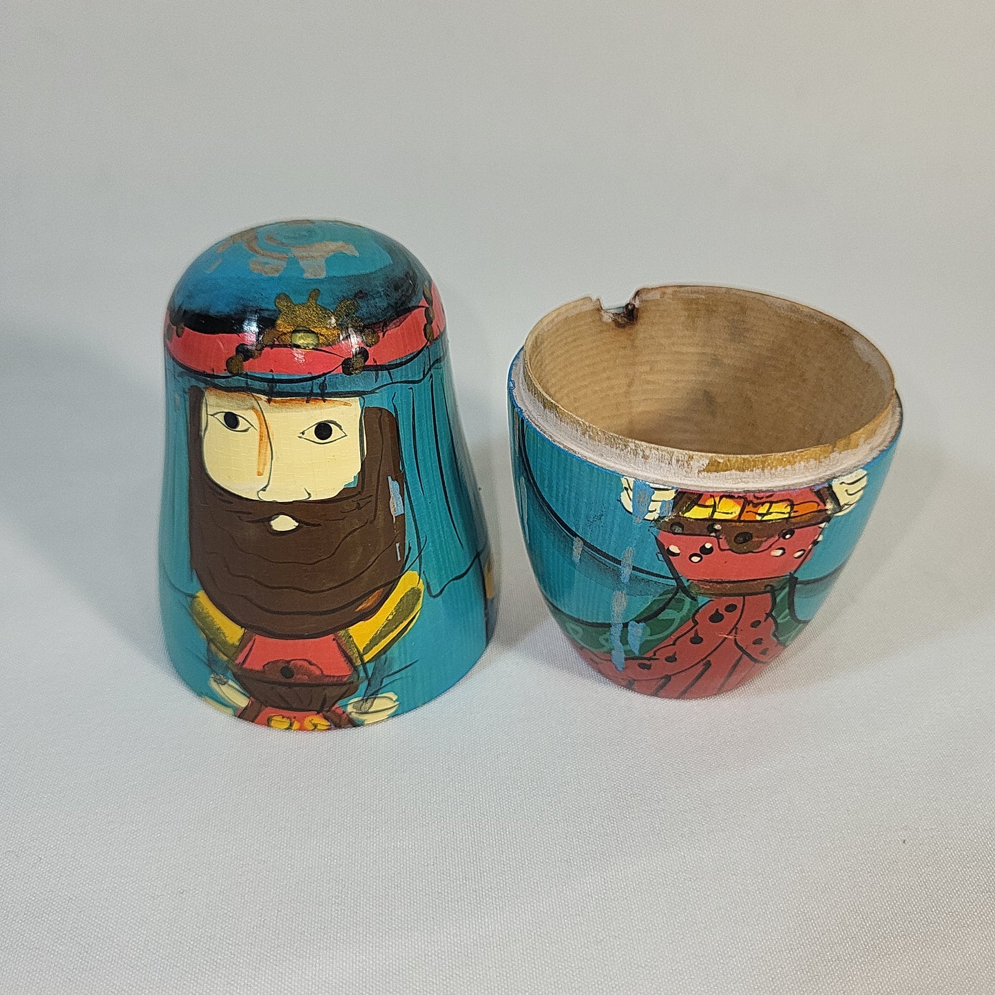 Authentic Models Nesting Nativity Wooden Dolls 6 Piece Set