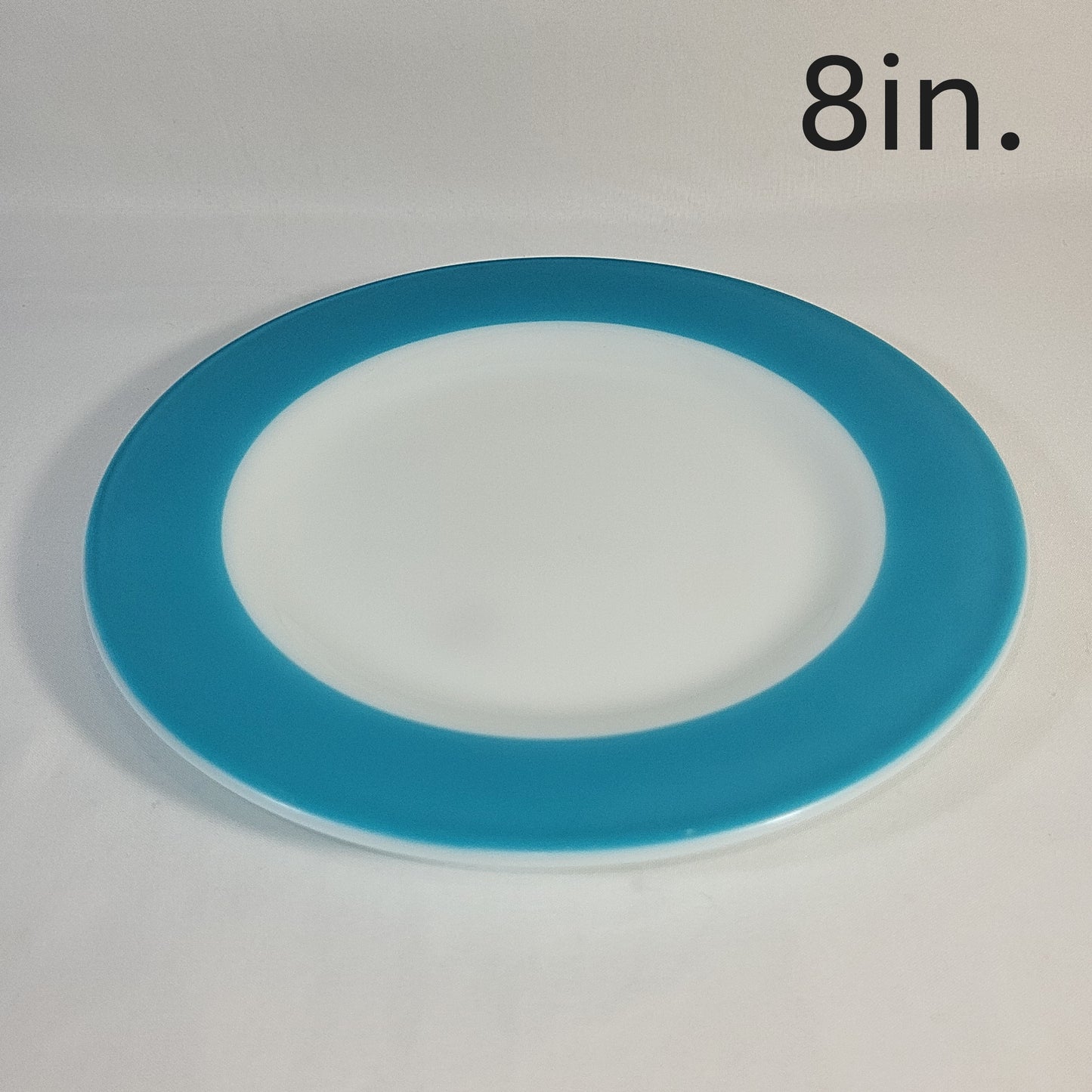 Pyrex Turquoise Rim Dinnerware Set 25pc