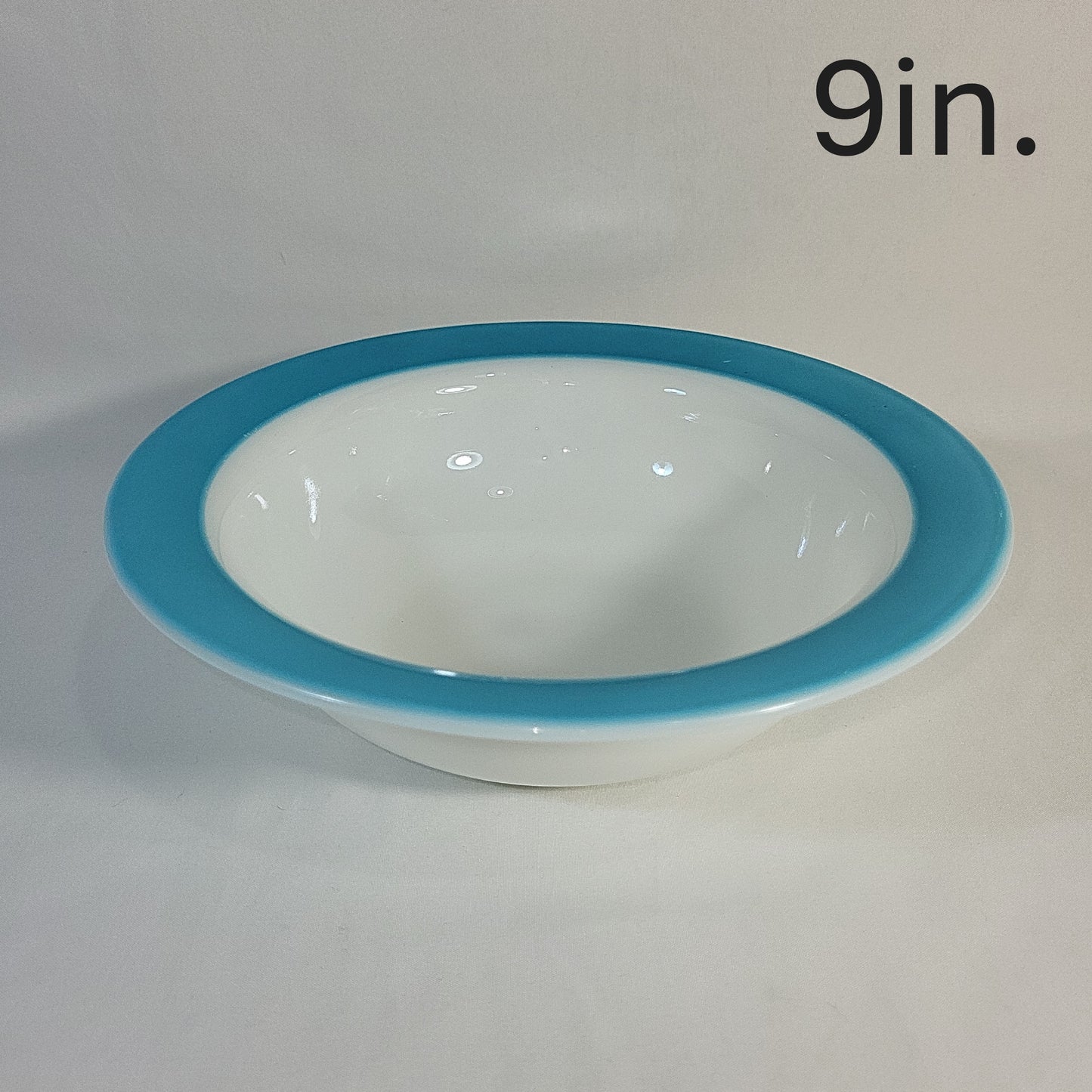 Pyrex Turquoise Rim Dinnerware Set 25pc