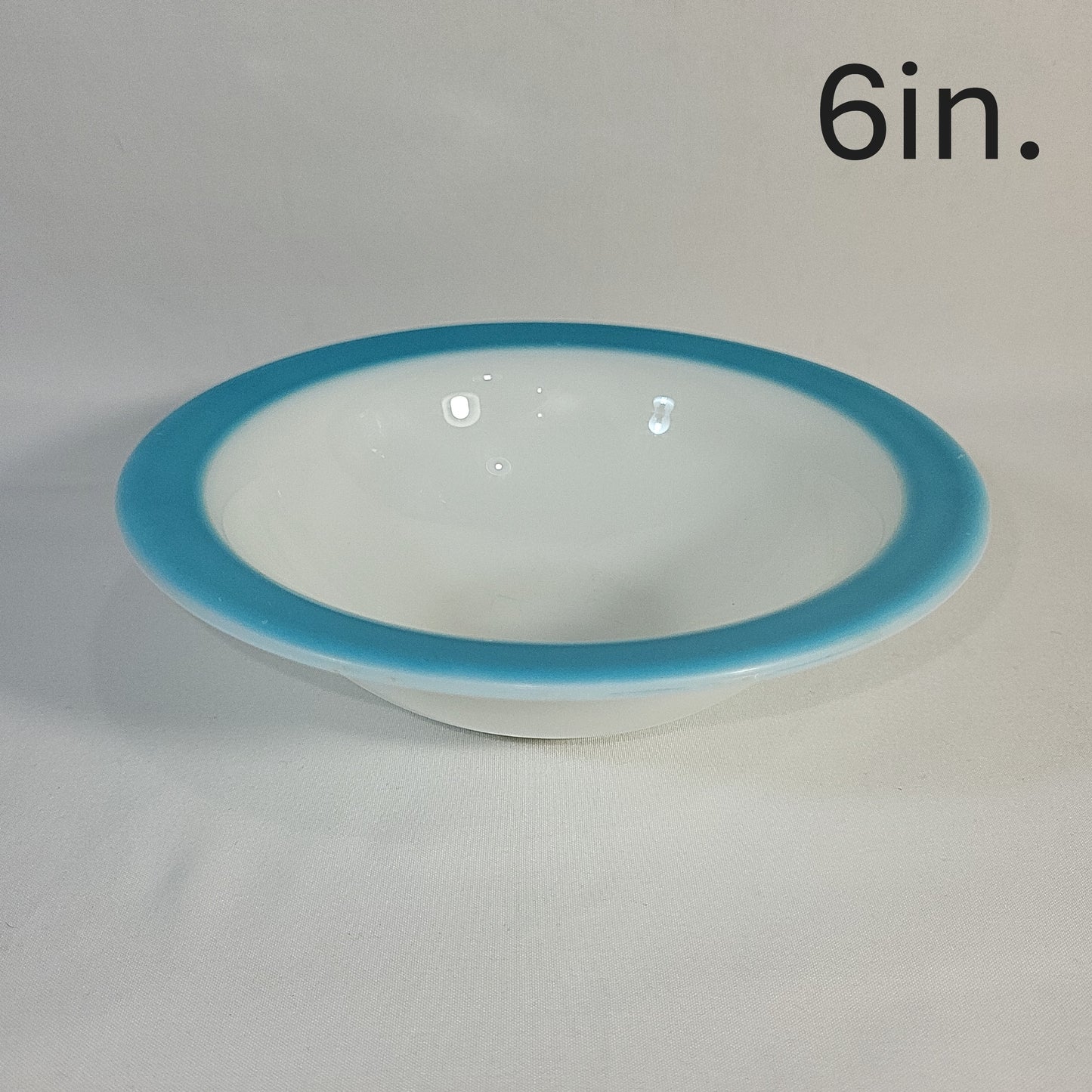 Pyrex Turquoise Rim Dinnerware Set 25pc