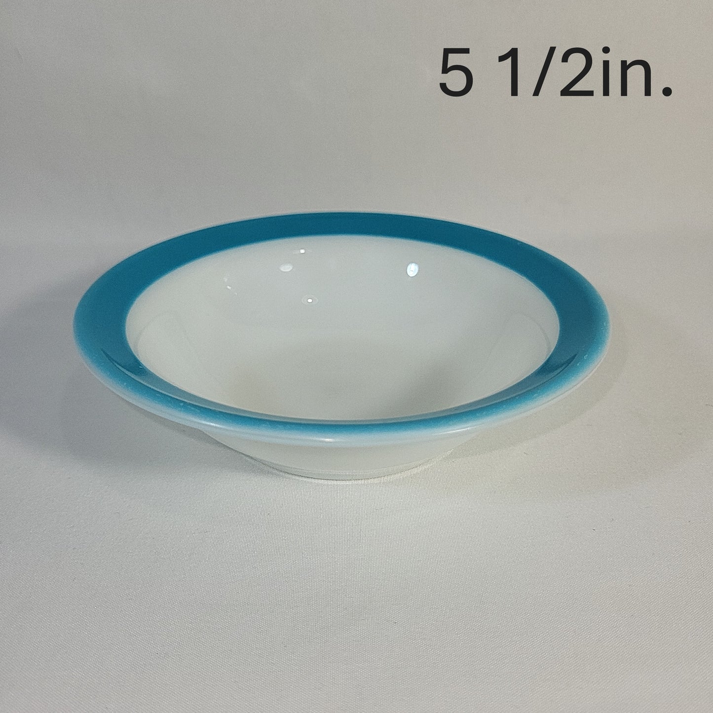 Pyrex Turquoise Rim Dinnerware Set 25pc