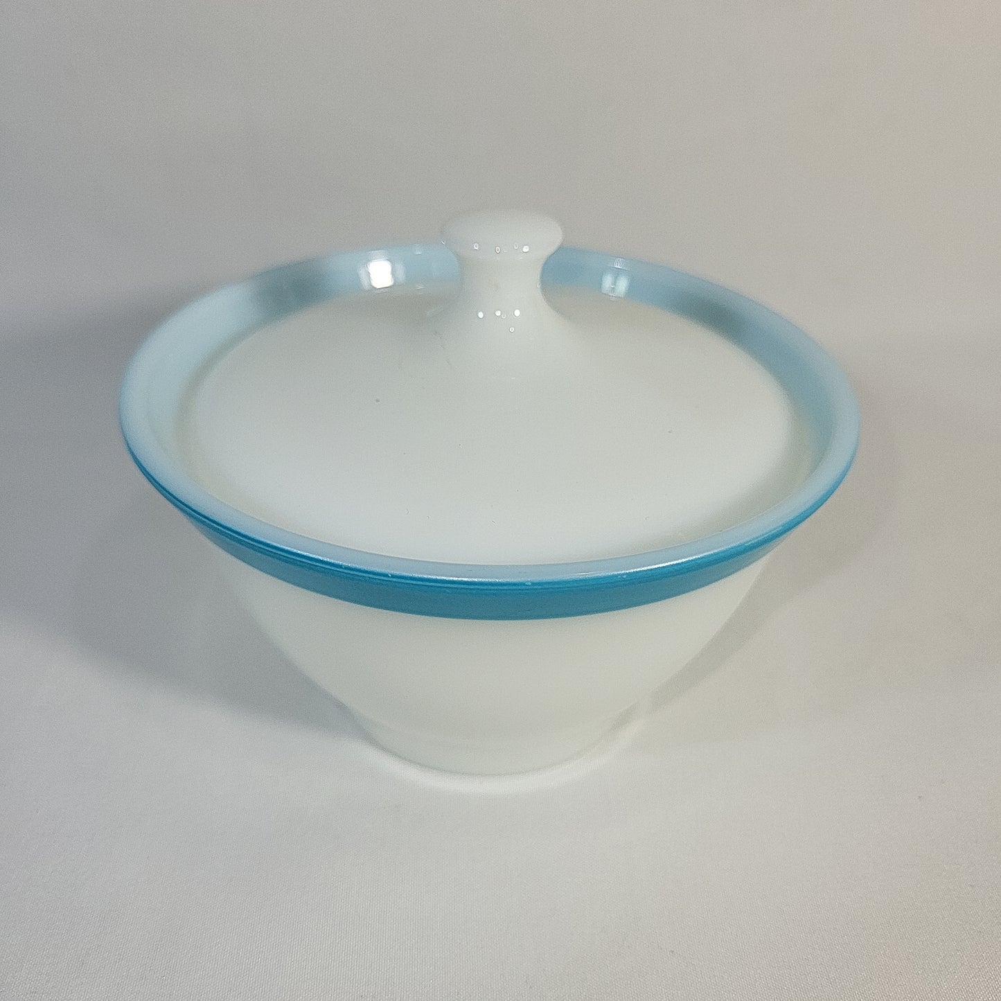 Pyrex Turquoise Rim Dinnerware Set 25pc