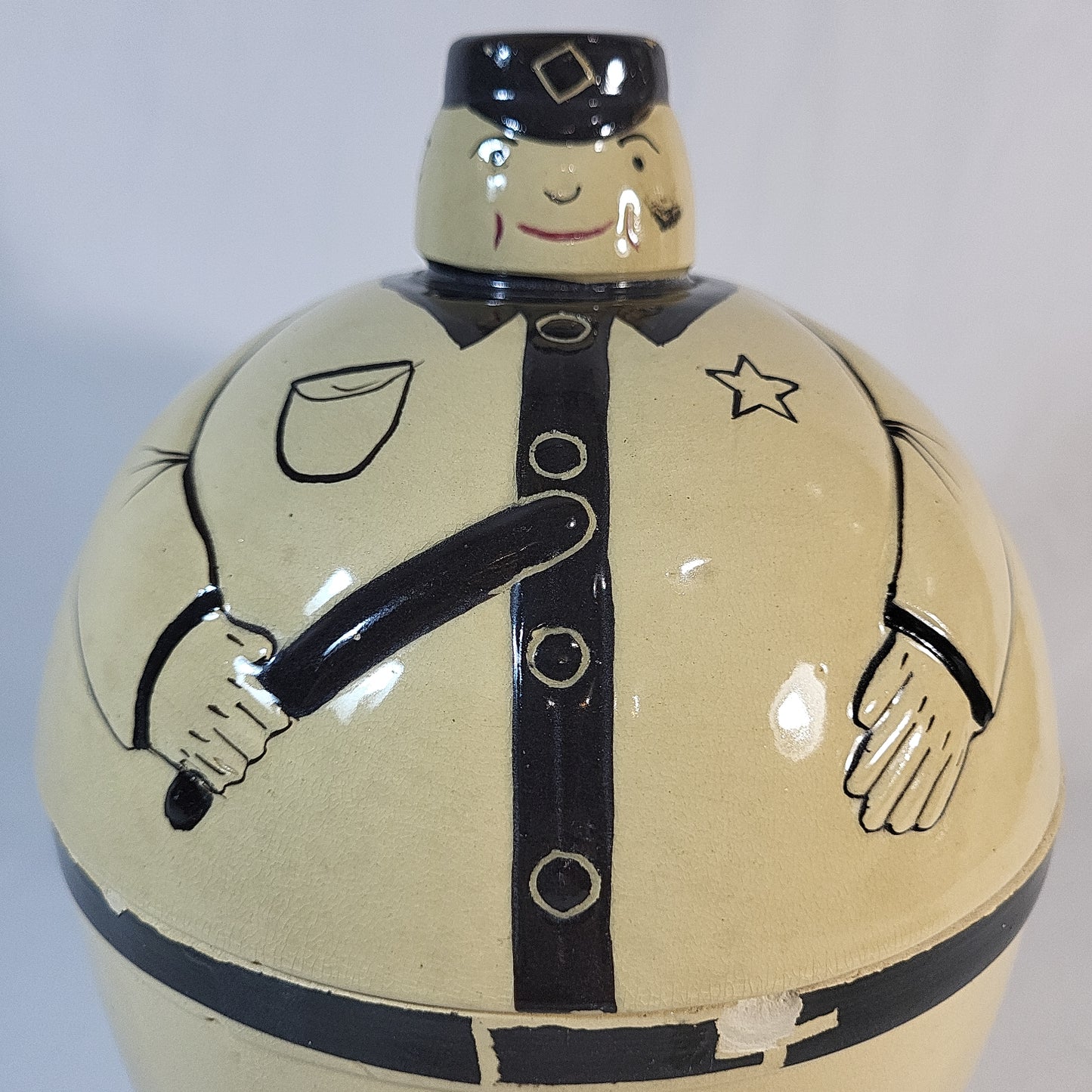 Original (Likely) Watt Pottery Policeman Cookie Jar
