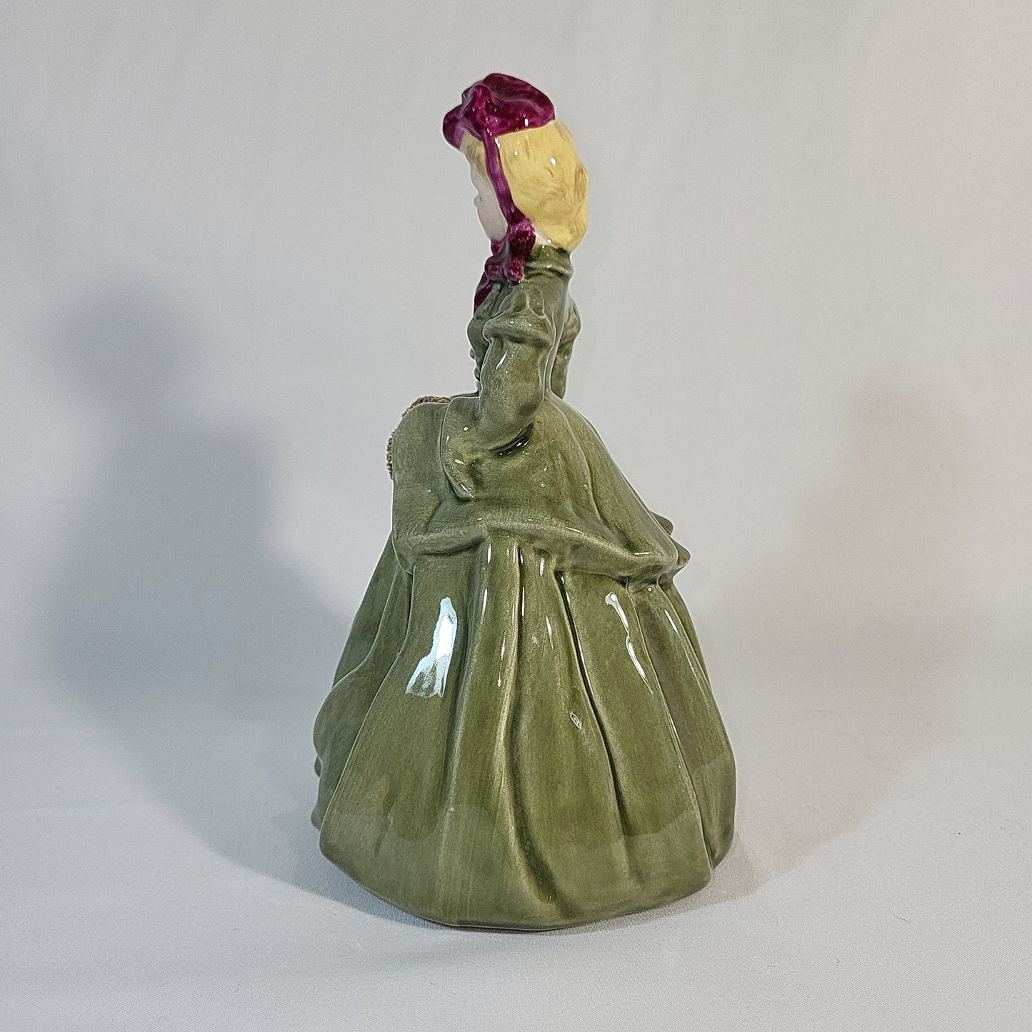Florence Ceramics Co. Beautiful DALIA female green Figurine