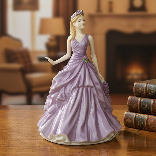 Royal Doulton Flower of the Month February - Violet Faithfulness HN5501