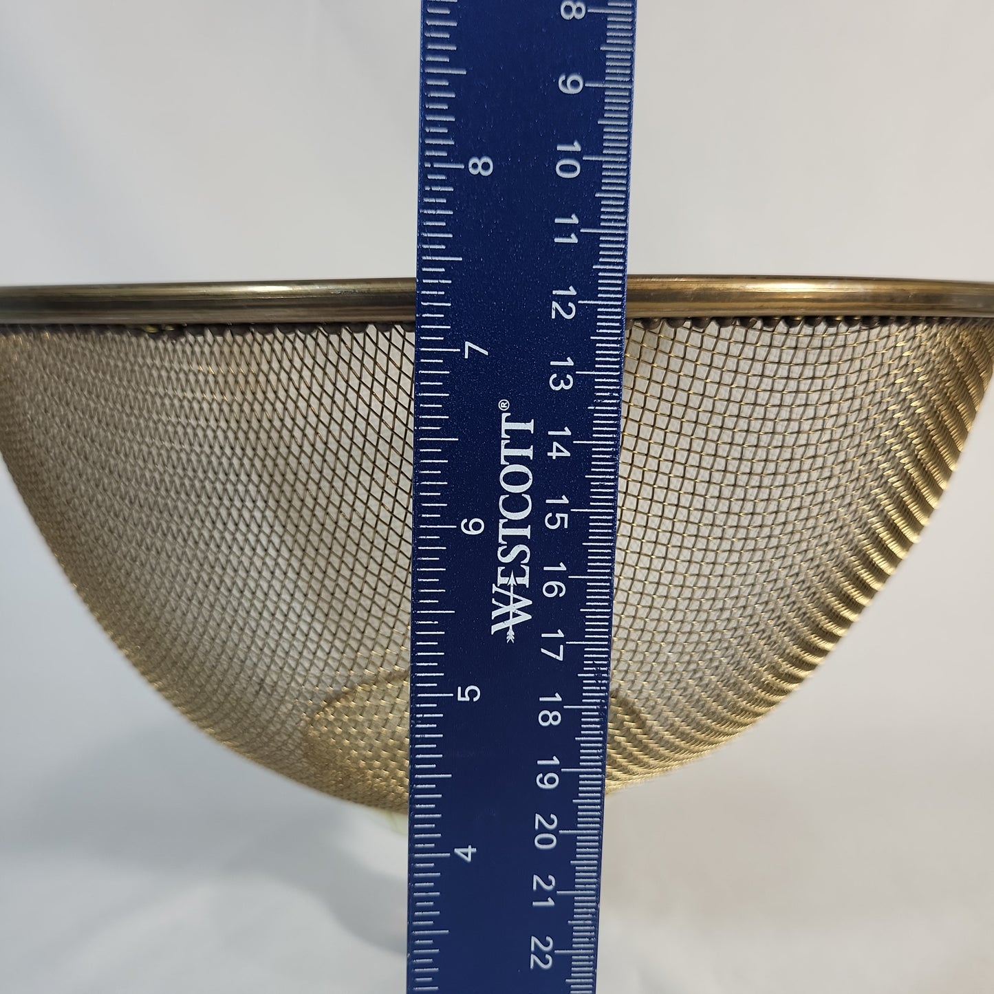 MacKenzie-Childs Parchment Check 12" Pedestal Platter with Mesh Dome Cover - Retired