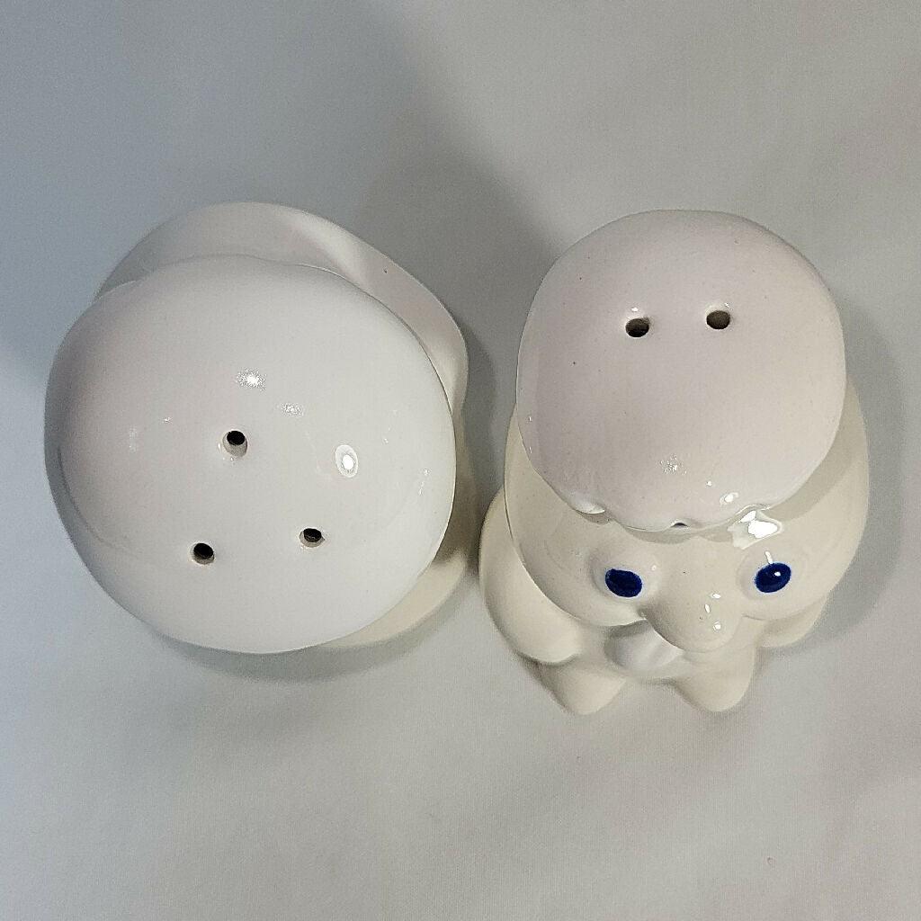 Pillsbury Dough Boy and Girl Salt & Pepper Shakers 1988 - trèsBin