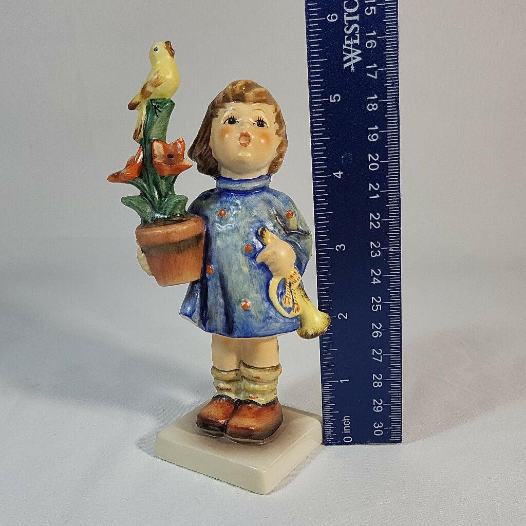 Goebel Hummel "Congratulations" Little Girl with Plant #17 - trèsBin