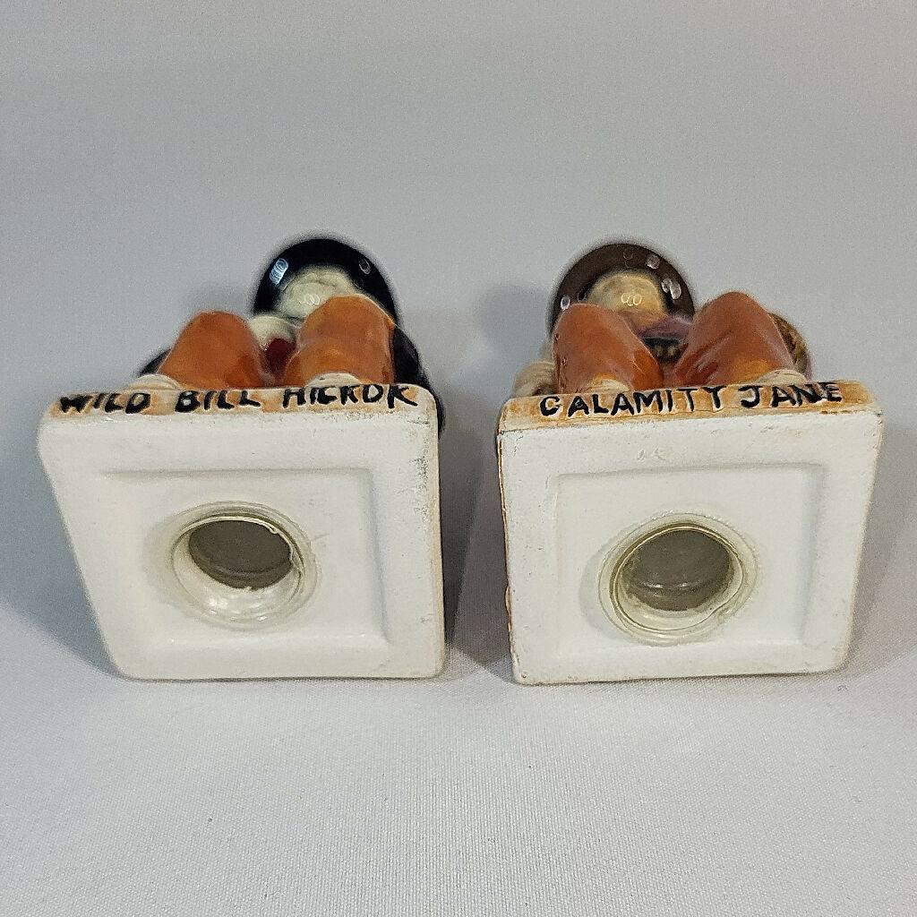 Wild Bill Hickok & Calamity Jane Salt & Pepper Shakers - trèsBin