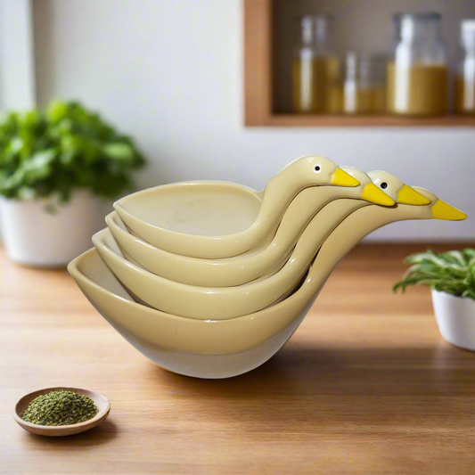 Set of Four Nesting Geese Measuring Cups 4 pc