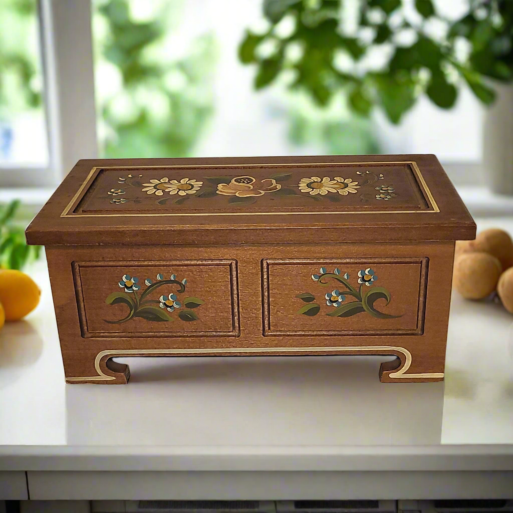 Wooden Music Box Made in Switzerland