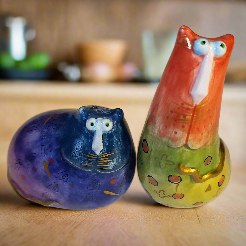 Joy Cats Salt and Pepper Shakers