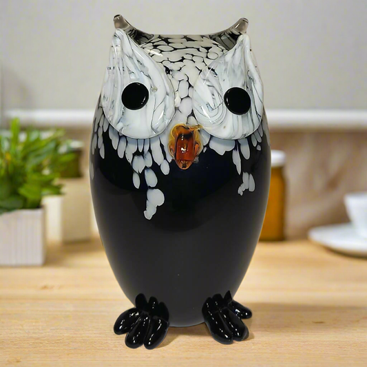 Murano Style Artisan Glass Owl