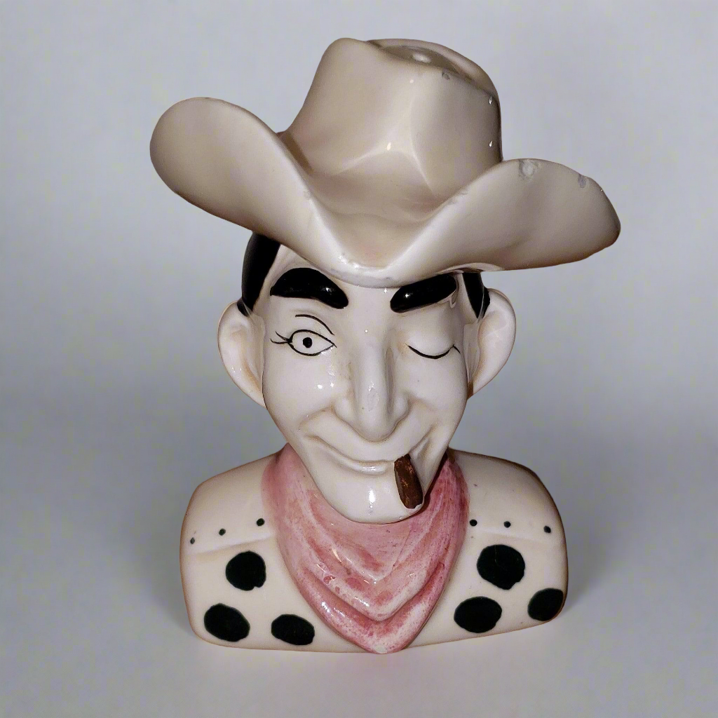 Cowboy with Hat Salt and Pepper Shakers