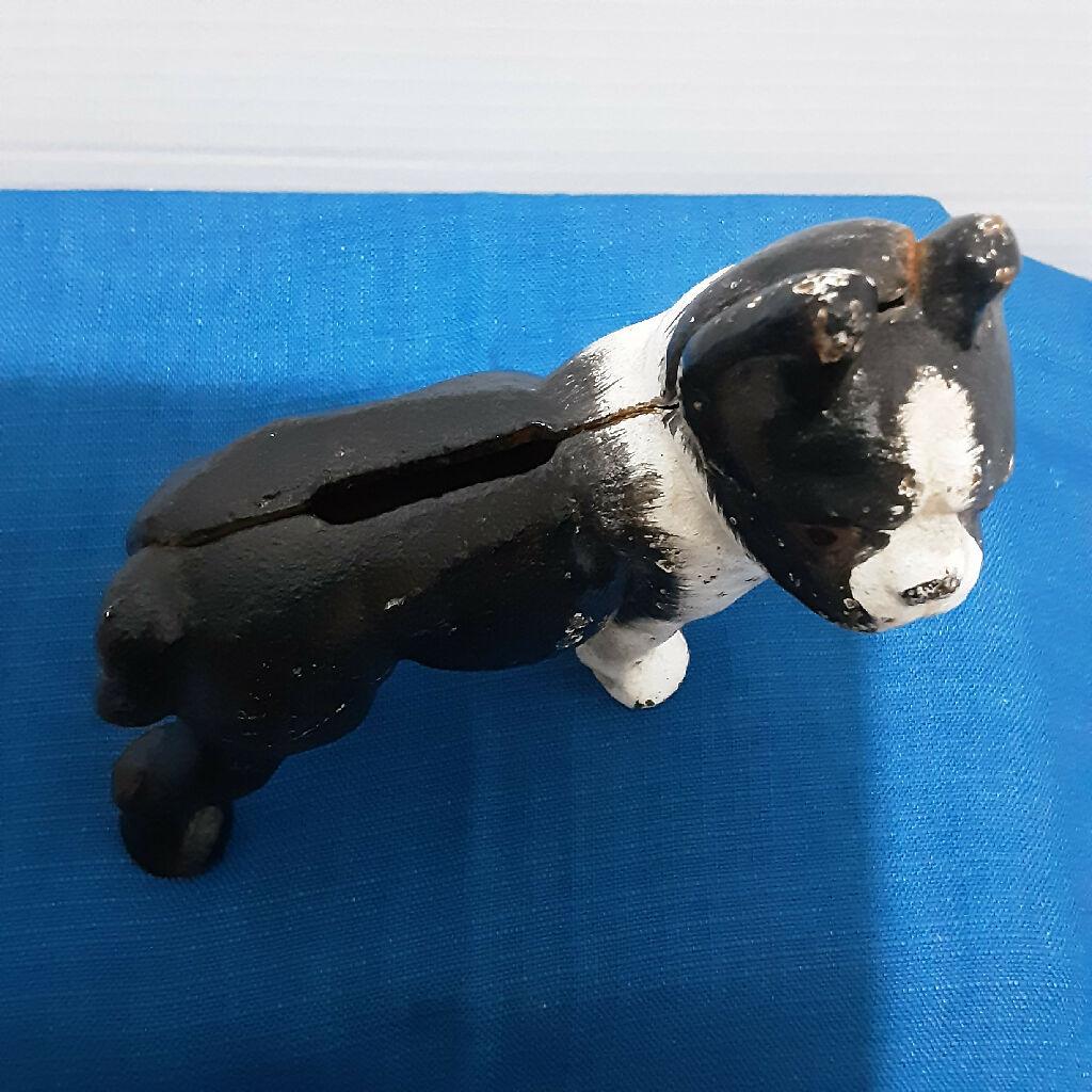 Cast Iron Boston Terrier Bank - trèsBin