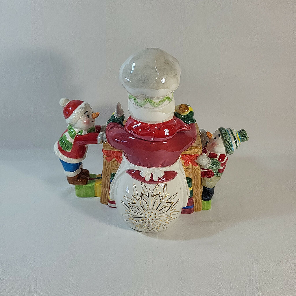 Waterford Holiday Heirlooms “Snowy Village Baking Time" Teapot