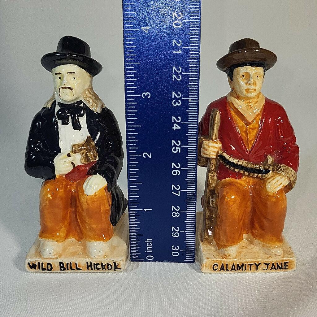 Wild Bill Hickok & Calamity Jane Salt & Pepper Shakers - trèsBin