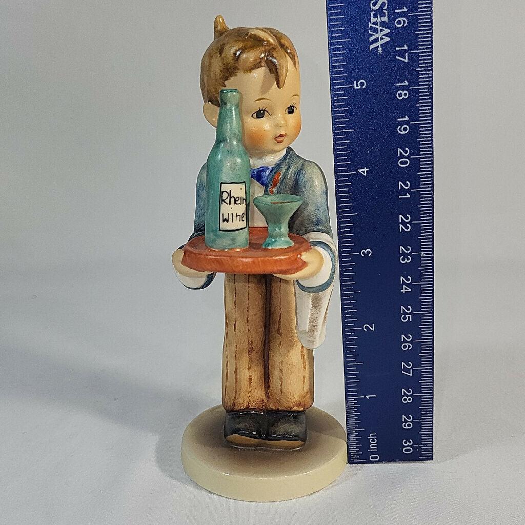 Goebel Hummel "Waiter" Boy with Wine Bottle and Glass #154 - trèsBin