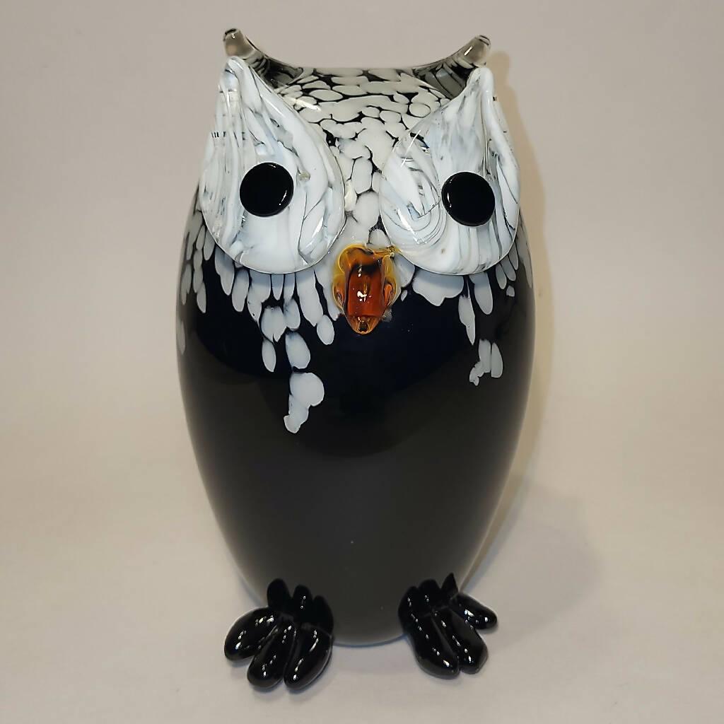 Murano Style Artisan Glass Owl - trèsBin