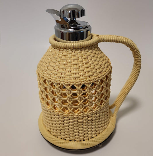 Wicker Rattan Thermos Coffee Pot - trèsBin