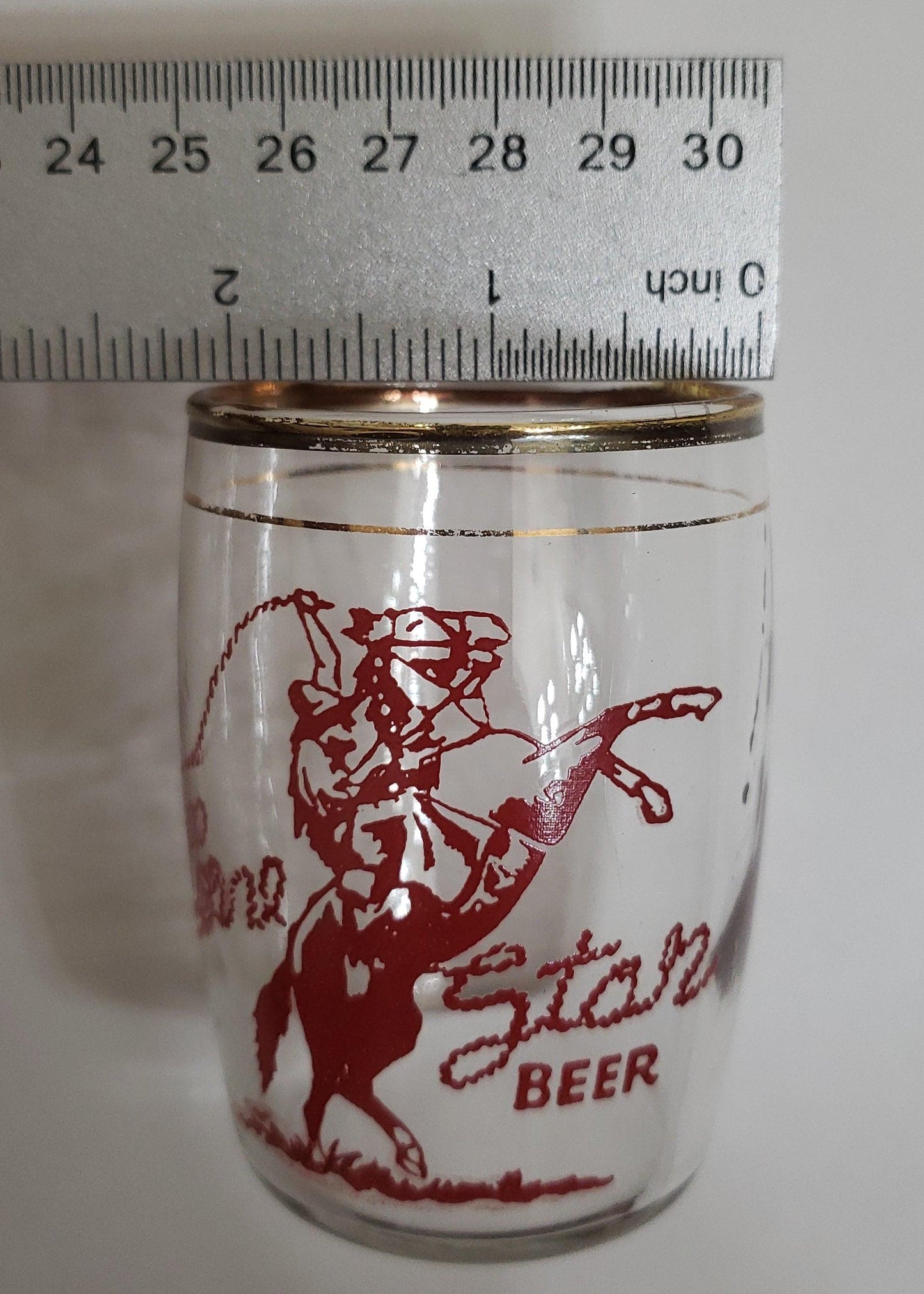 Lone Star Beer Glasses 5oz Set of Six - trèsBin