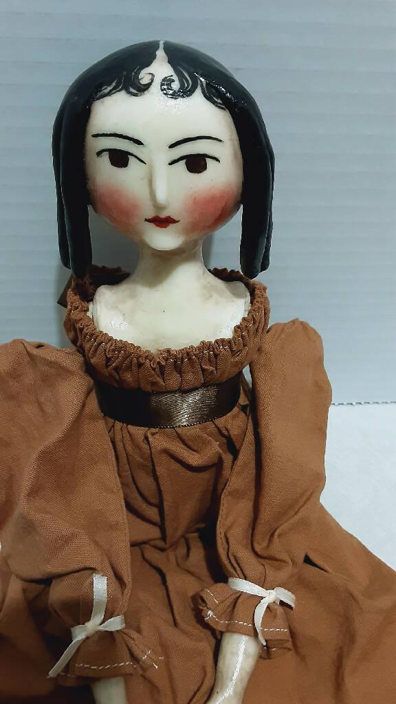 Handmade Clay Cloth Doll - trèsBin