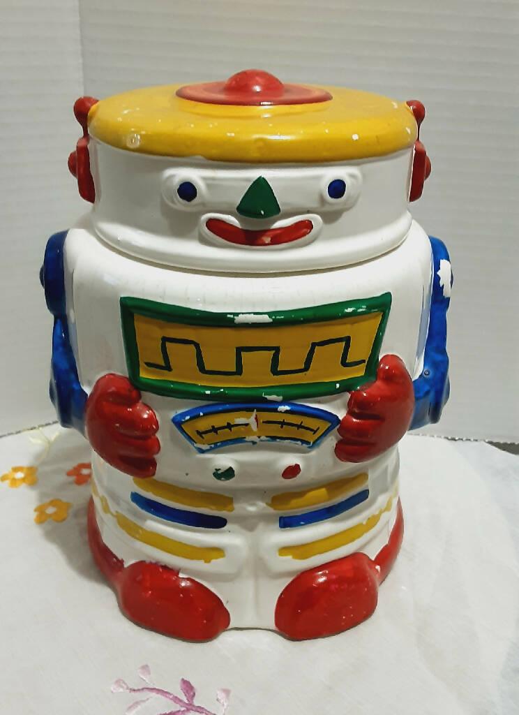 Vintage Ceramic Robot Cookie Jar Taylor NG - trèsBin