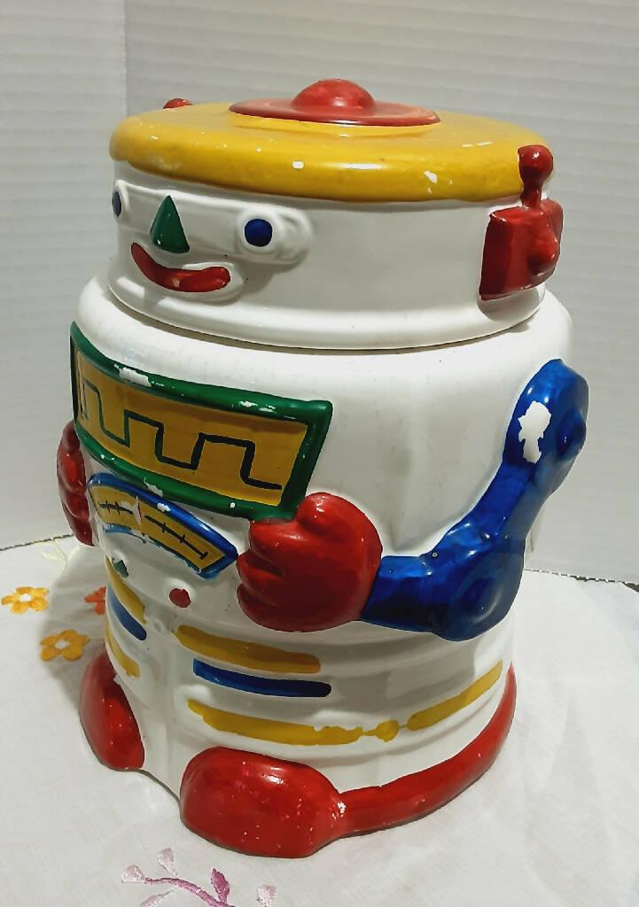 Vintage Ceramic Robot Cookie Jar Taylor NG - trèsBin