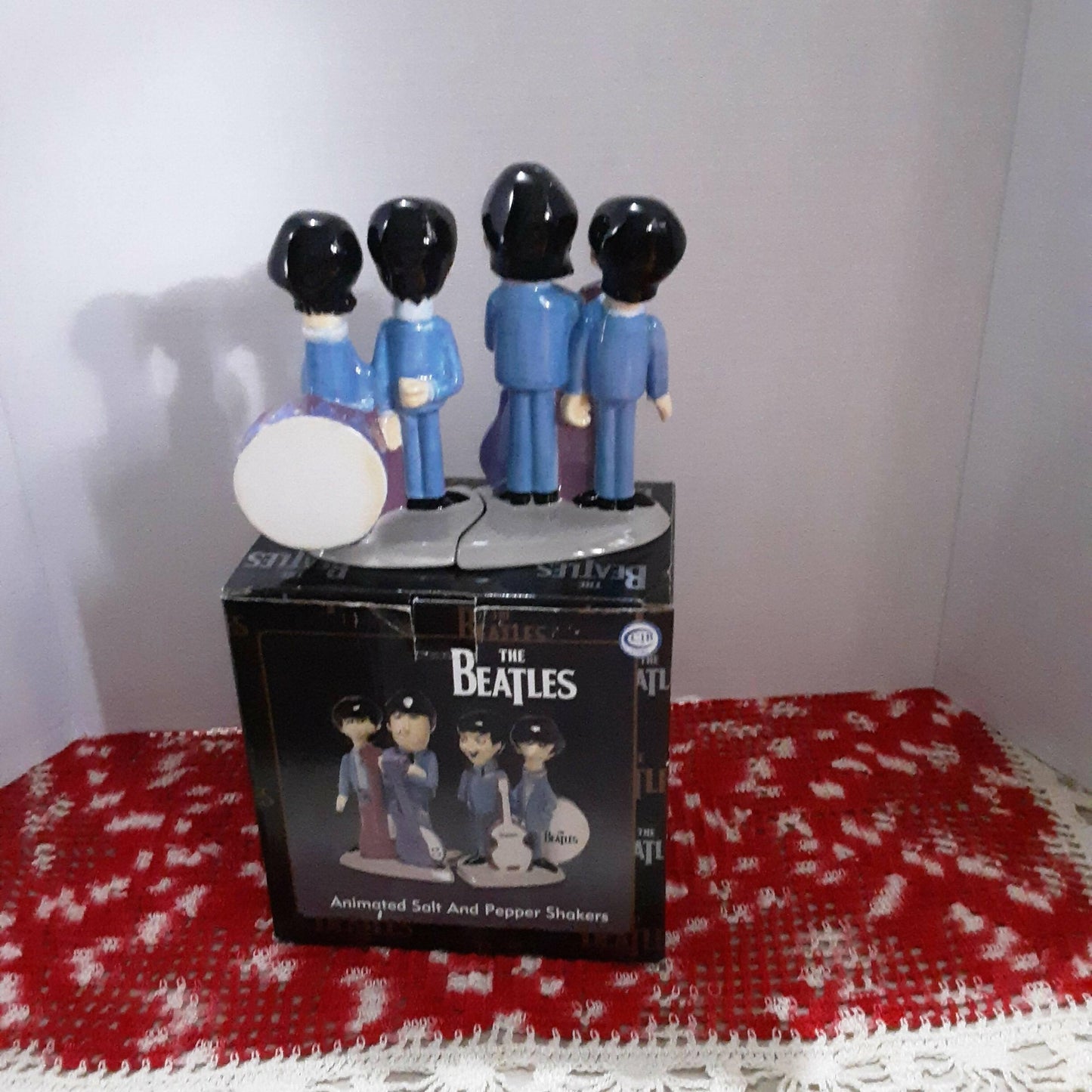 The Beatles Ceramic Animated Salt and Pepper Shakers - trèsBin